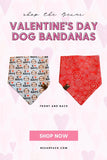 I Woof You Valentines Dog Bandana