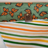 Butterflies and Stripes Dog Bandana