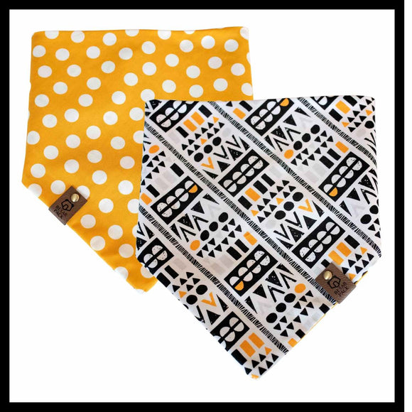 Tribal Polka Dots Dog Bandana