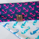 Sea Horses and Anchors Dog Bandana