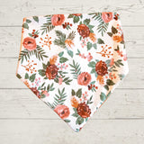 Watercolor Floral Fawn Dog Bandana