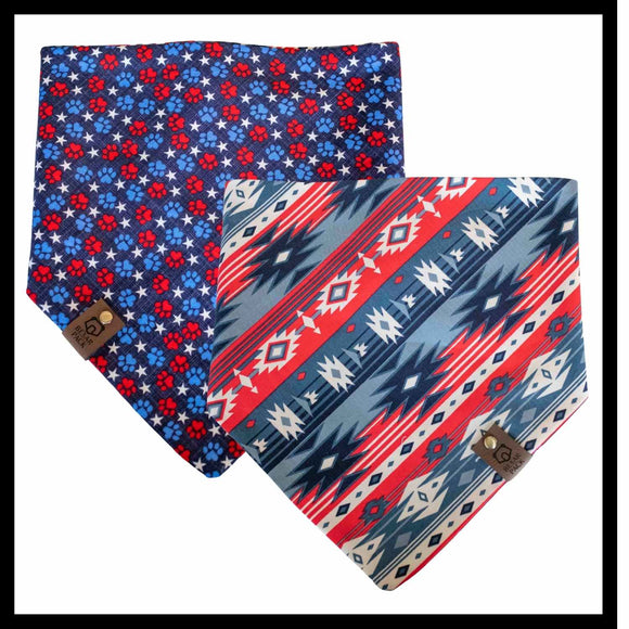 Patriotic Southwest Dog Bandana