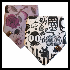 Gothic Halloween Monsters Dog Bandana