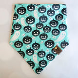 Teal Pumpkins & Ghosts Dog Bandana