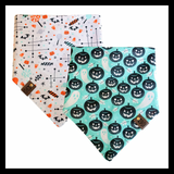 Teal Pumpkins & Ghosts Dog Bandana